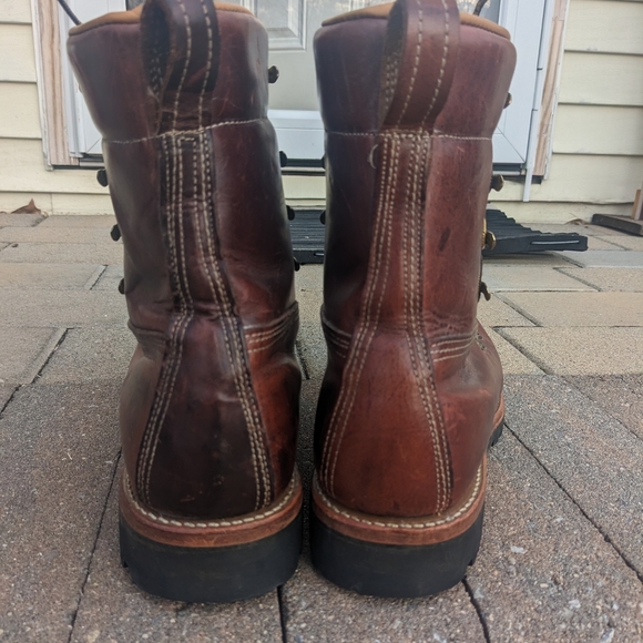 LL Bean Vintage Leather Work Boots Made in USA - Picture 7 of 7
